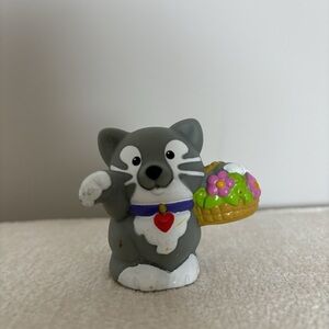 Little people grey house cat